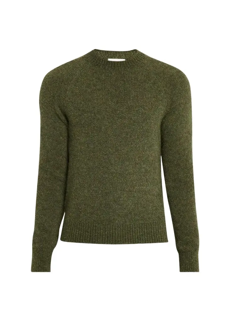 Men's Alpaca-Blend Crewneck Sweater