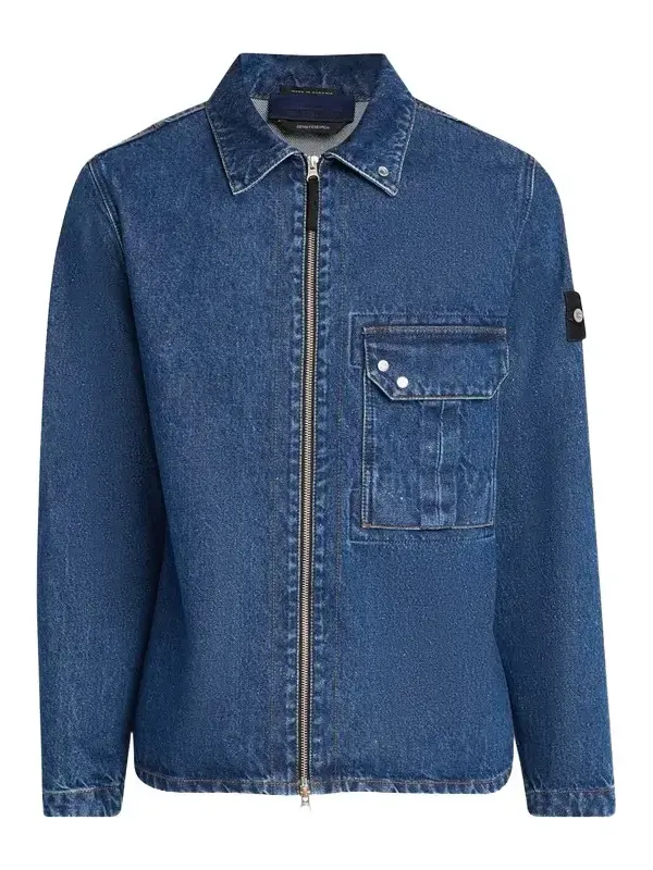 Men's Denim Full-Zip Overshirt Men's Denim Full-Zip Overshirt