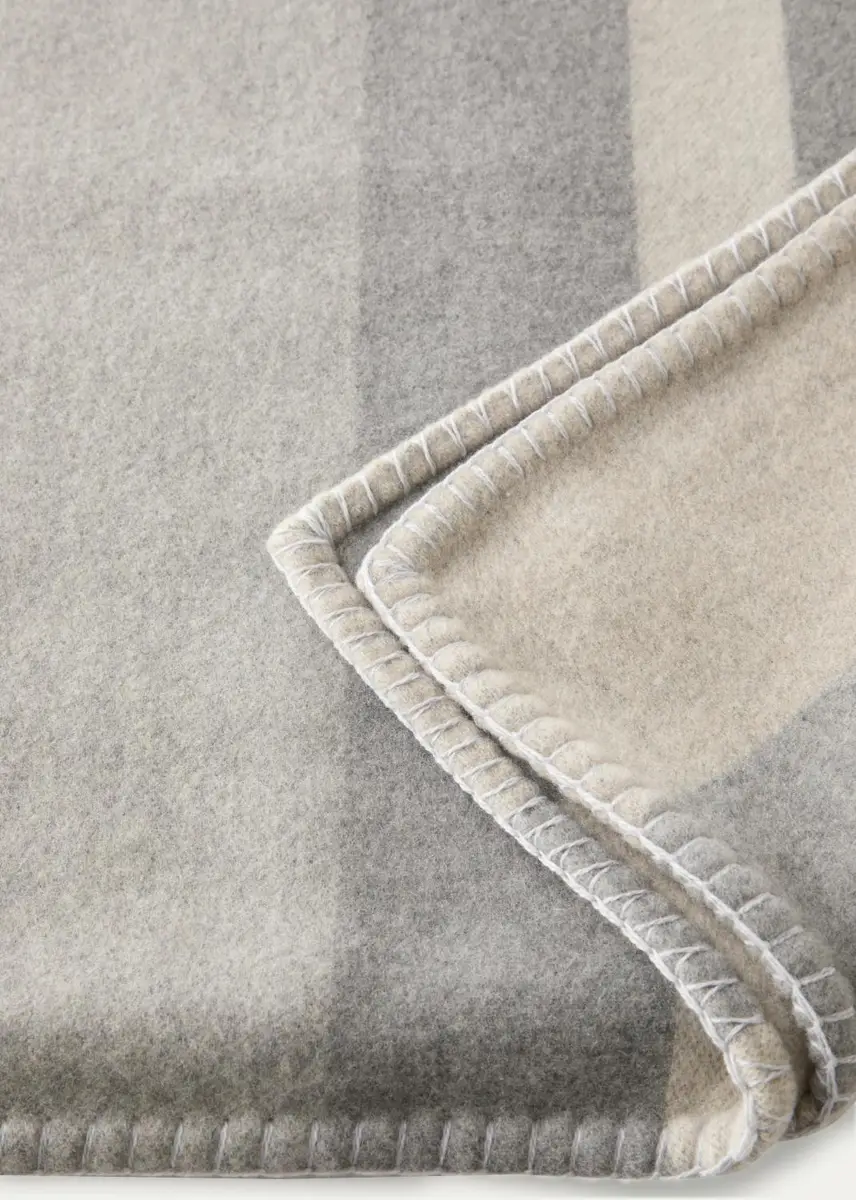 TSE Cashmere Striped Cashmere Throw | Thumbnail 2