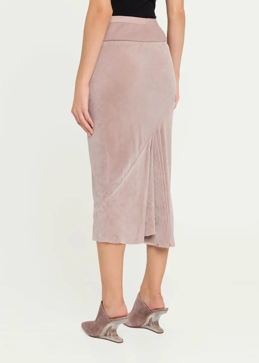 Rick Owens Velvet Bias Midi Skirt | Thumbnail 3 Rick Owens Velvet Bias Midi Skirt | Thumbnail 3