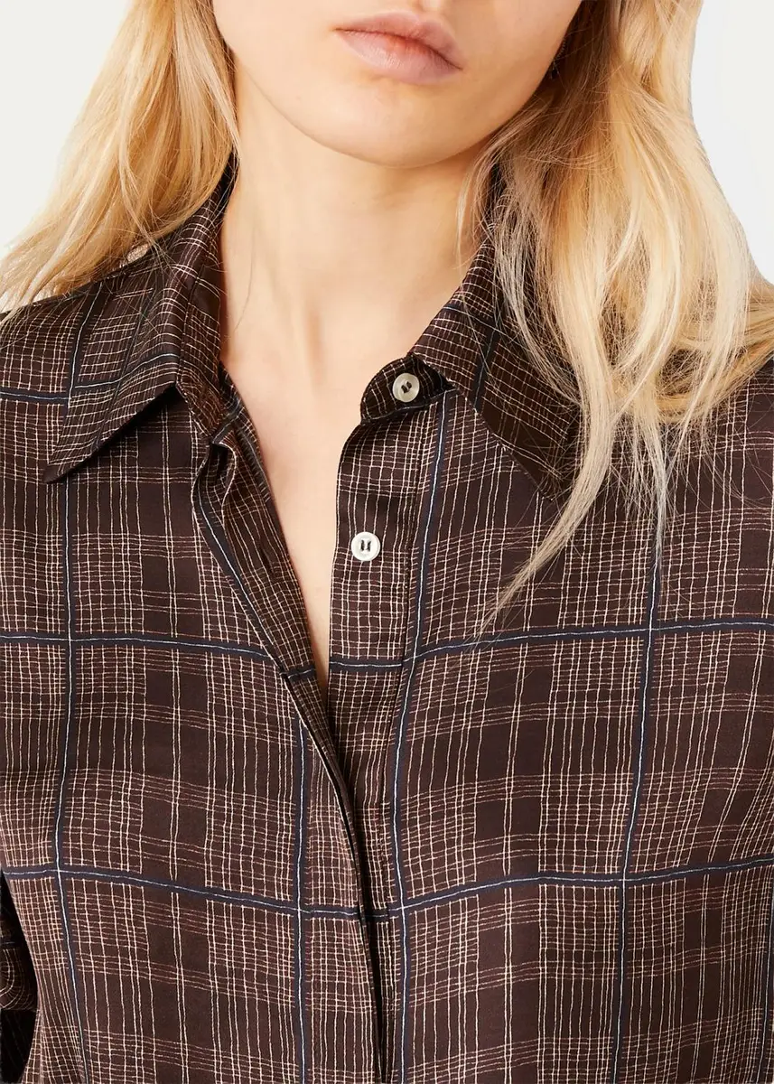 OFFICINE GÉNÉRALE Loose Plaid-Print Viscose Shirt | Thumbnail 5 OFFICINE GÉNÉRALE Loose Plaid-Print Viscose Shirt | Thumbnail 5