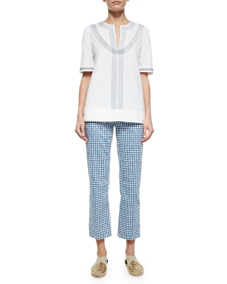OFFICINE GÉNÉRALE Loose Plaid-Print Viscose Shirt | Thumbnail 6 OFFICINE GÉNÉRALE Loose Plaid-Print Viscose Shirt | Thumbnail 6