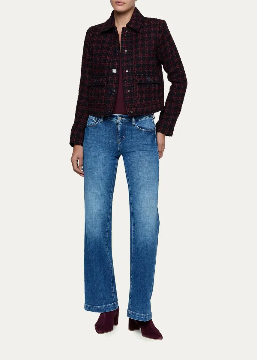 L'Agence Nyx Tweed Crop Jacket | Thumbnail 2 L'Agence Nyx Tweed Crop Jacket | Thumbnail 2