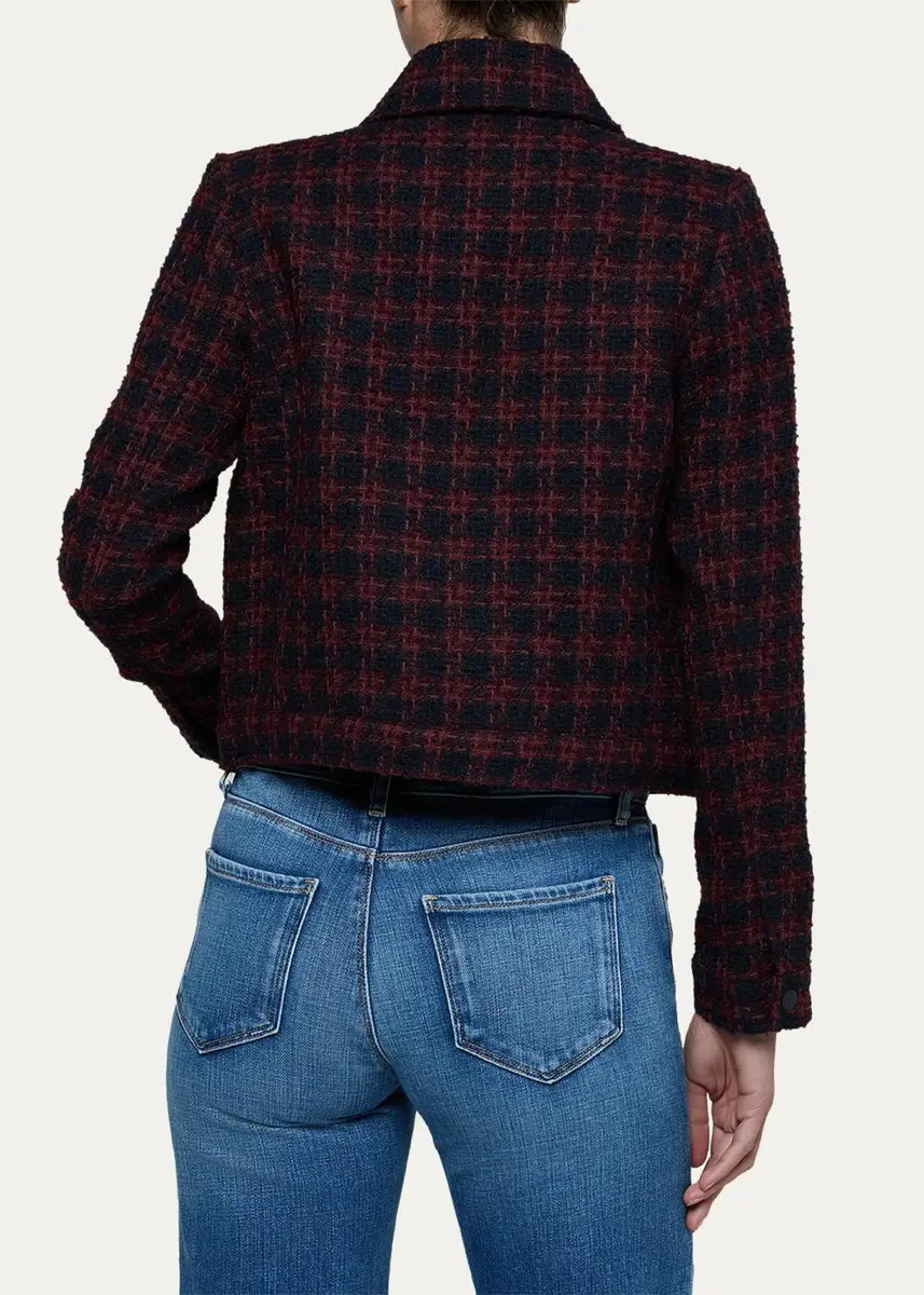 L'Agence Nyx Tweed Crop Jacket | Thumbnail 3 L'Agence Nyx Tweed Crop Jacket | Thumbnail 3