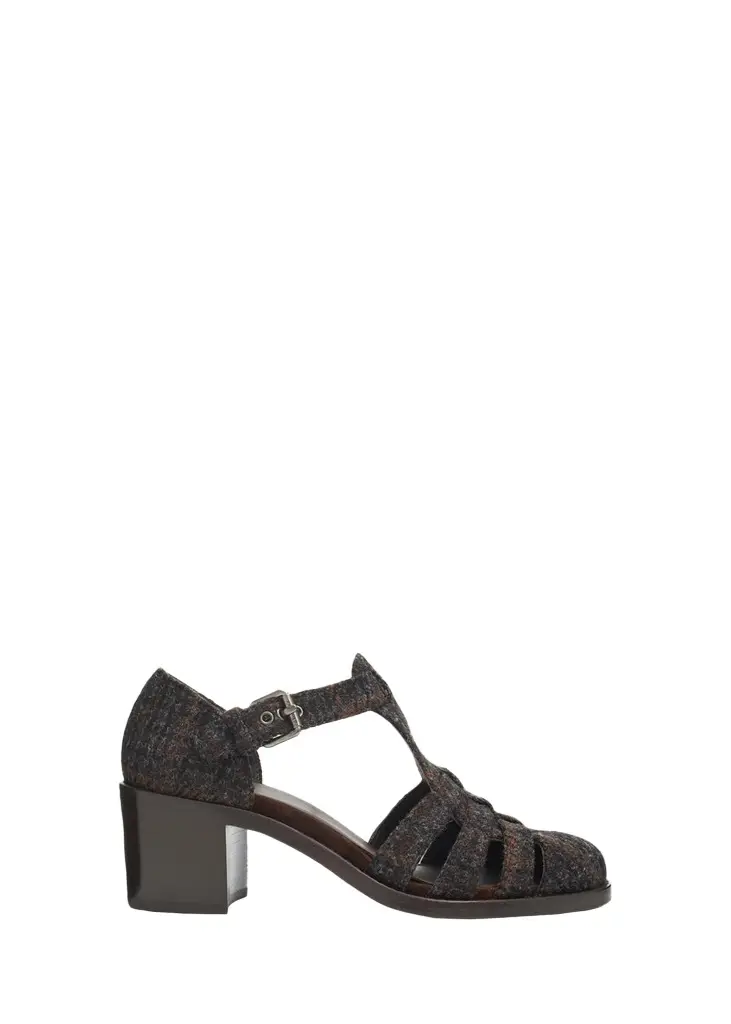 Church's 50mm Kelsey Plaid Tweed Fisherman Sandals