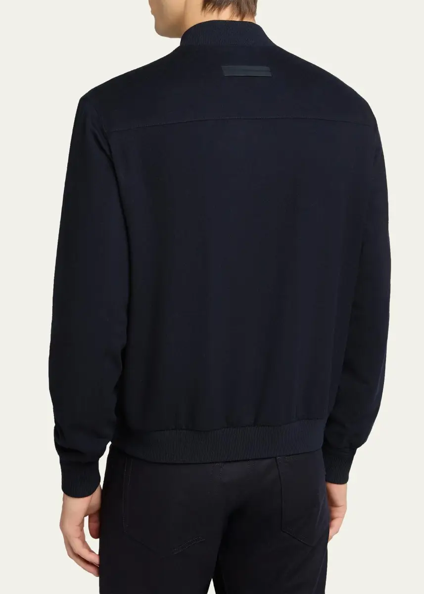 Zegna Men's Oasi Cashmere Bomber Jacket | Thumbnail 3
