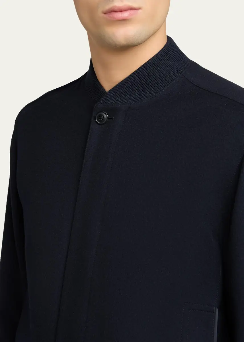 Zegna Men's Oasi Cashmere Bomber Jacket | Thumbnail 5