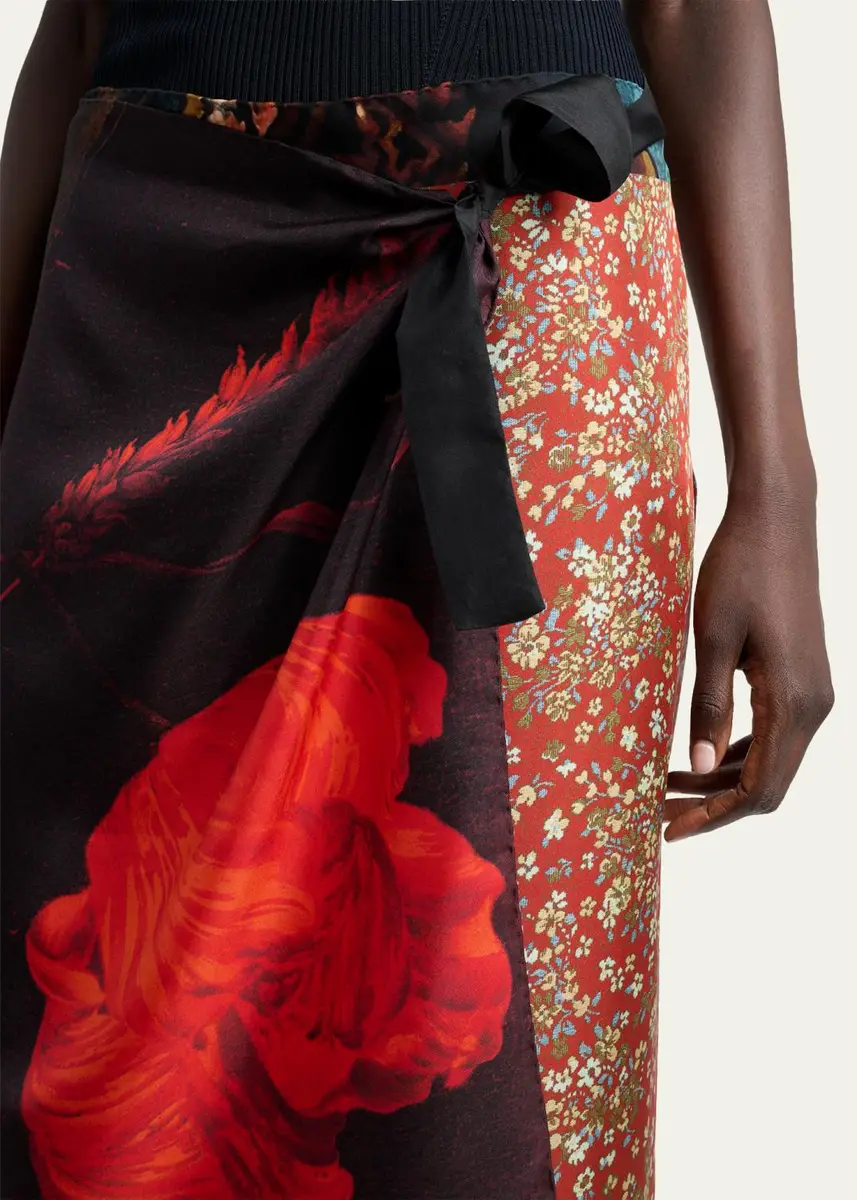 Dries Van Noten Scarfy Multi-Print Wrap Midi Skirt | Thumbnail 5 Dries Van Noten Scarfy Multi-Print Wrap Midi Skirt | Thumbnail 5