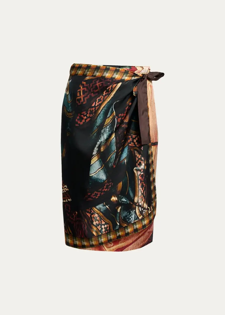 Dries Van Noten Scarfy Multi-Print Wrap Midi Skirt | Thumbnail 6 Dries Van Noten Scarfy Multi-Print Wrap Midi Skirt | Thumbnail 6
