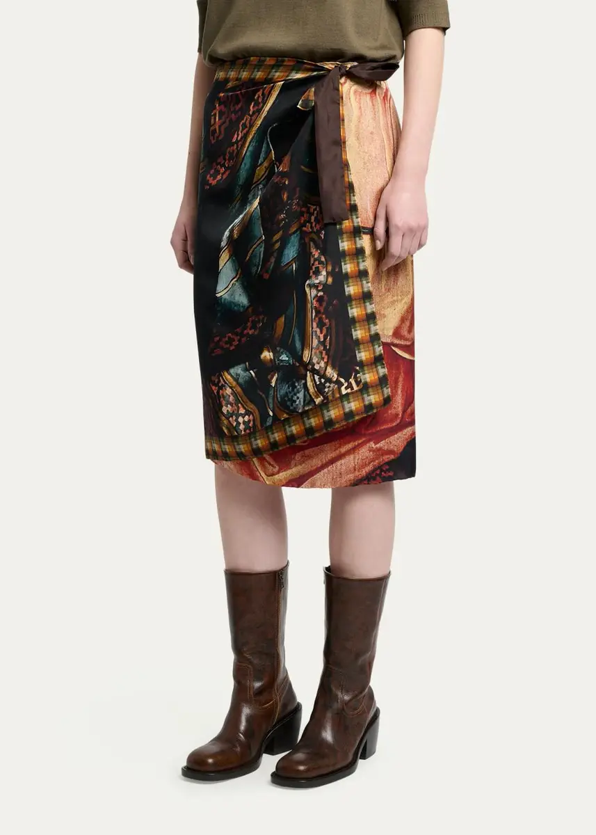 Dries Van Noten Scarfy Multi-Print Wrap Midi Skirt | Thumbnail 9 Dries Van Noten Scarfy Multi-Print Wrap Midi Skirt | Thumbnail 9