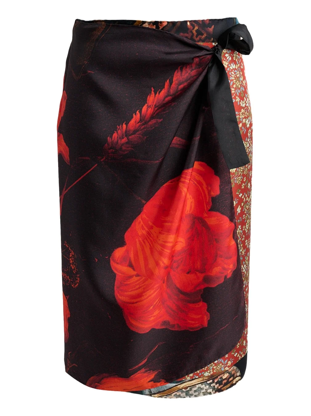 Scarfy Multi-Print Wrap Midi Skirt Scarfy Multi-Print Wrap Midi Skirt