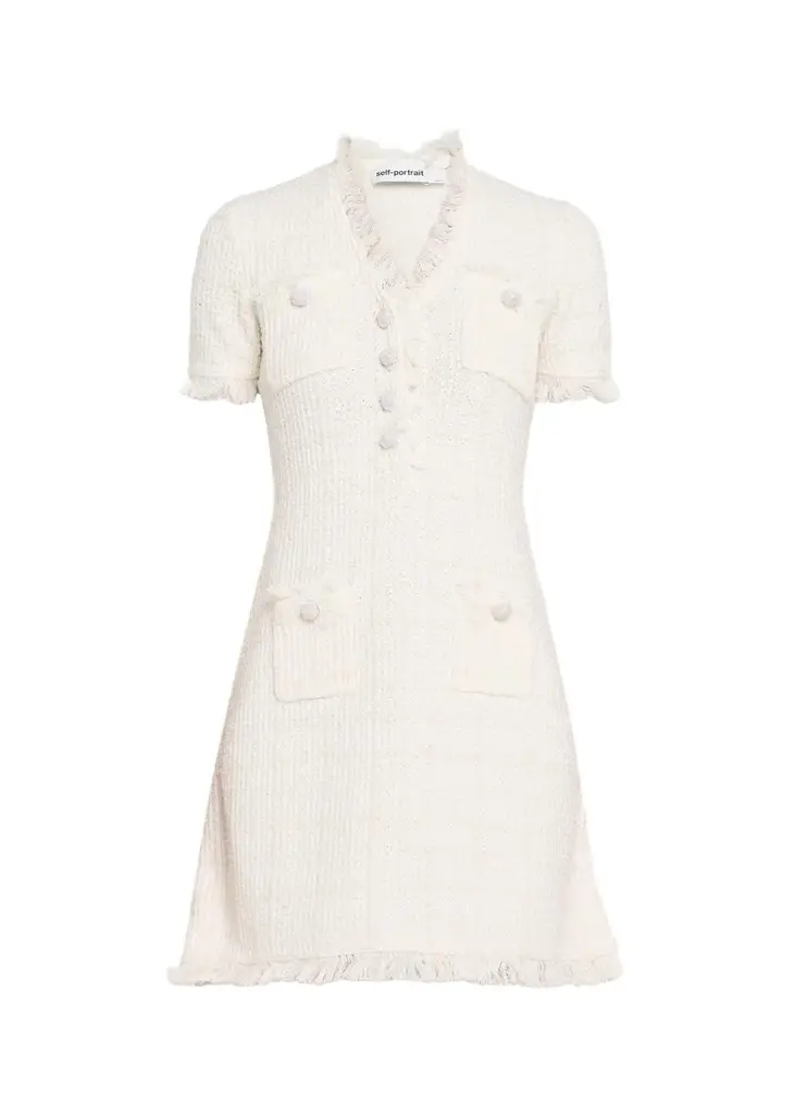 Textured Knit Mini Dress Textured Knit Mini Dress