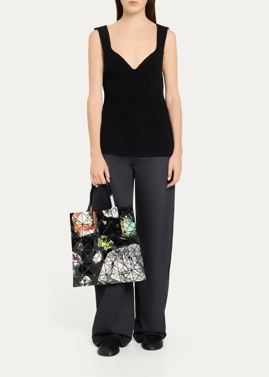 Issey Miyake Cosmic Abstract-Print Geometric Tote Bag | Thumbnail 5