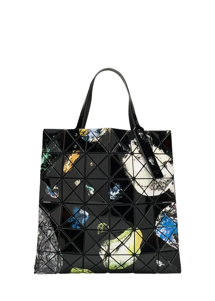Issey Miyake Cosmic Abstract-Print Geometric Tote Bag