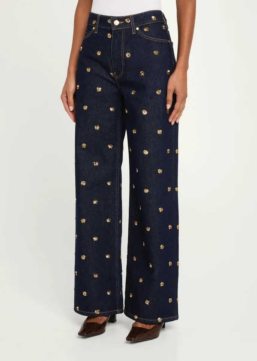 Ulla Johnson The Willow Embellished Wide-Leg Jeans | Thumbnail 4 Ulla Johnson The Willow Embellished Wide-Leg Jeans | Thumbnail 4