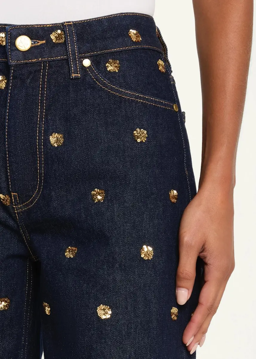 Ulla Johnson The Willow Embellished Wide-Leg Jeans | Thumbnail 5 Ulla Johnson The Willow Embellished Wide-Leg Jeans | Thumbnail 5