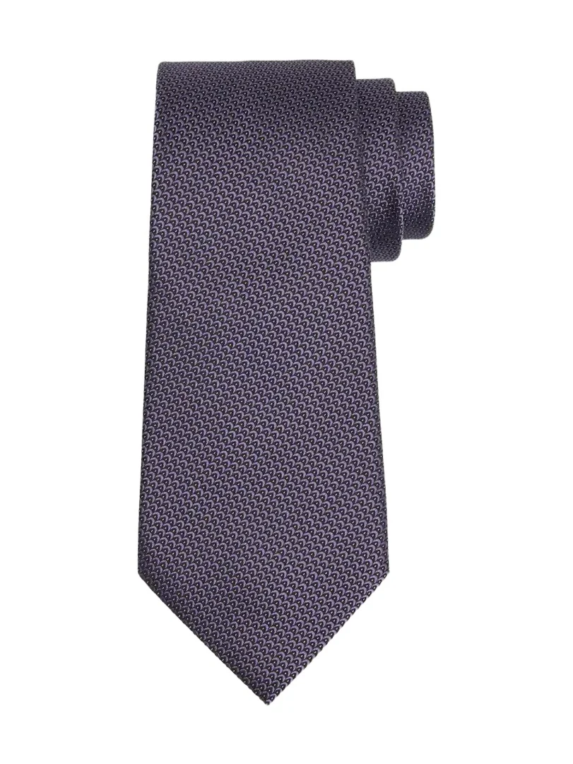Zegna Men's Wavy Silk Jacquard Tie