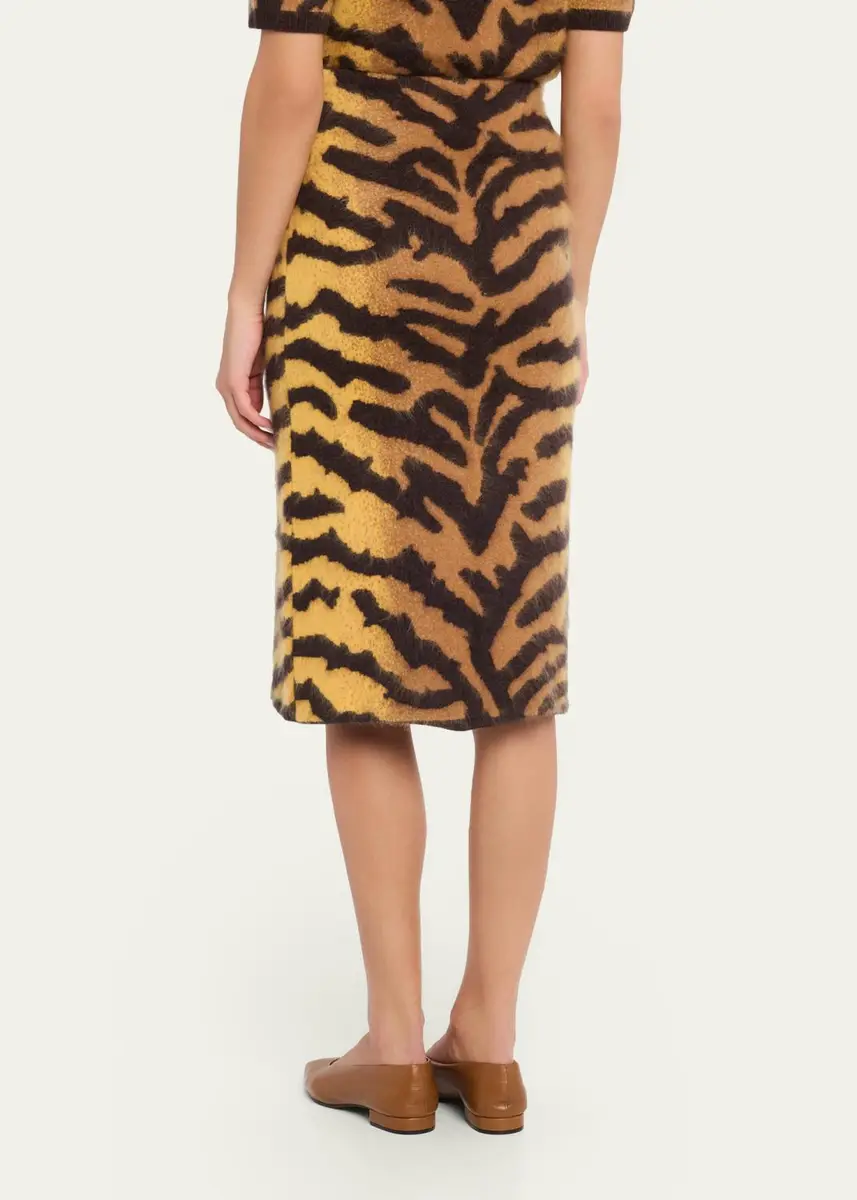 Adam Lippes Amari Brushed Cashmere Skirt | Thumbnail 3 Adam Lippes Amari Brushed Cashmere Skirt | Thumbnail 3