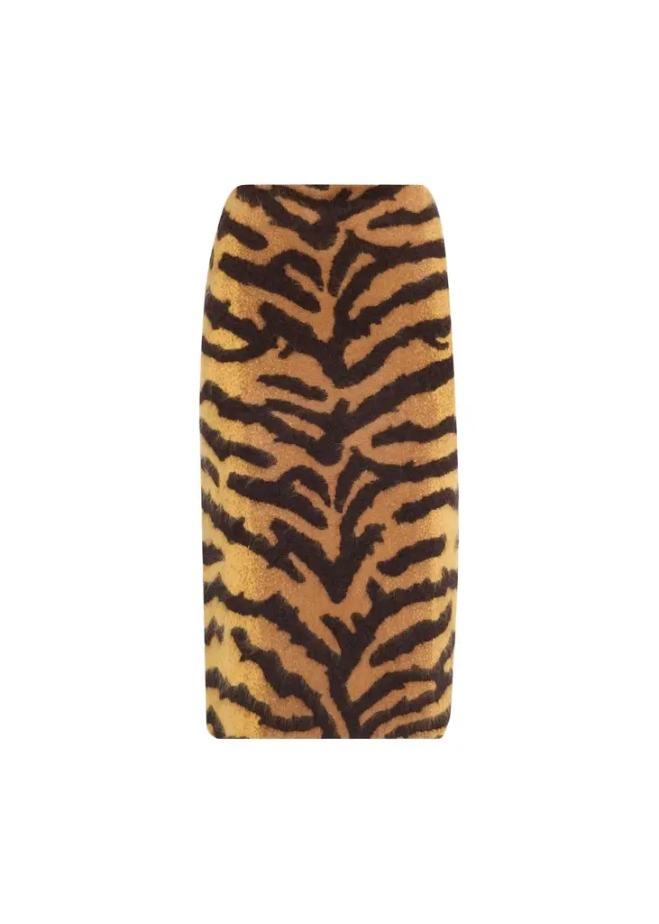 Adam Lippes Amari Brushed Cashmere Skirt