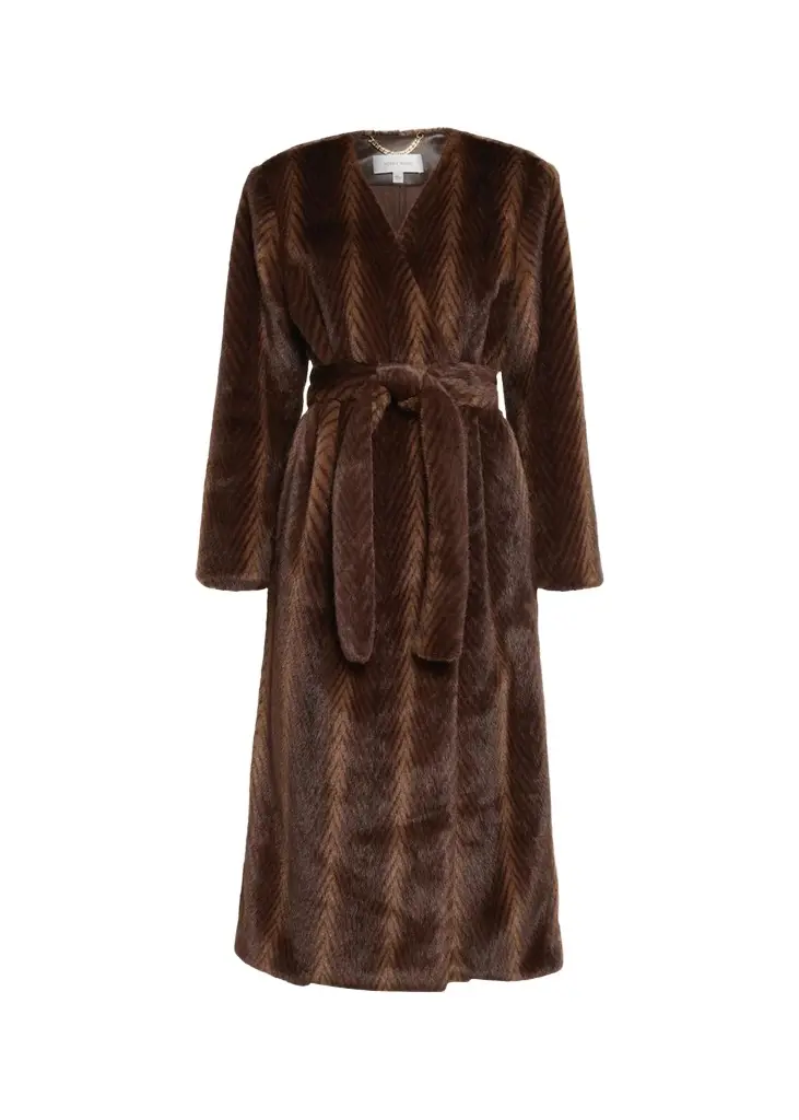 Ronny Kobo Cady Faux-Fur Coat