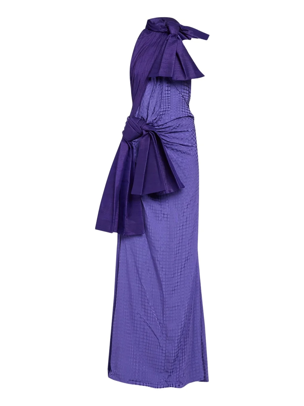 Halftone Wiggle Dot Jacquard Gown Halftone Wiggle Dot Jacquard Gown