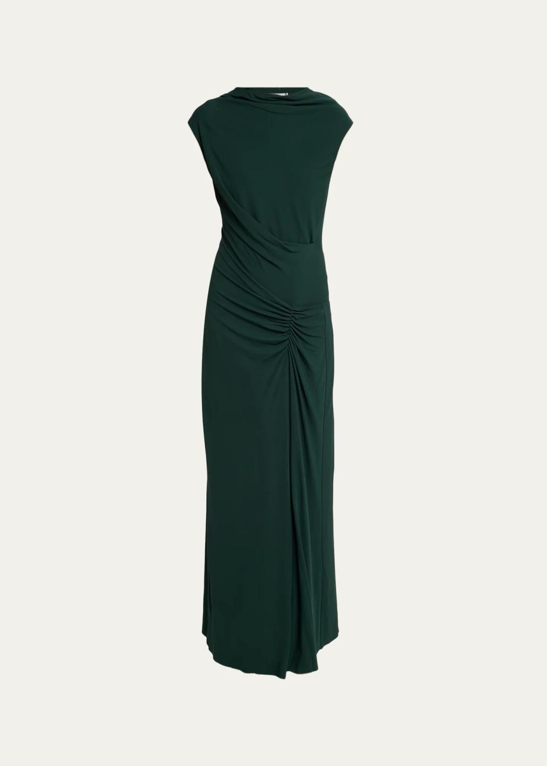 Acacia Draped Jersey Maxi Dress