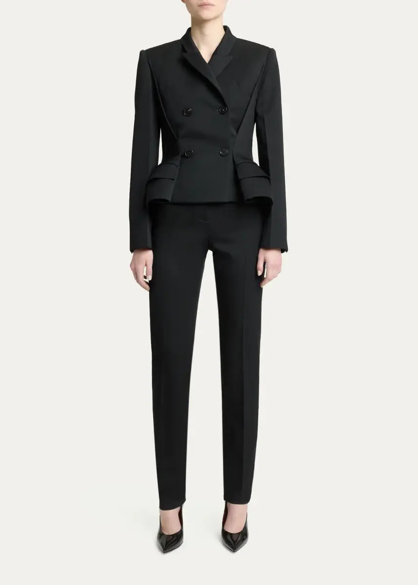 Givenchy Pinched Peplum Double-Breasted Jacket | Thumbnail 2 Givenchy Pinched Peplum Double-Breasted Jacket | Thumbnail 2