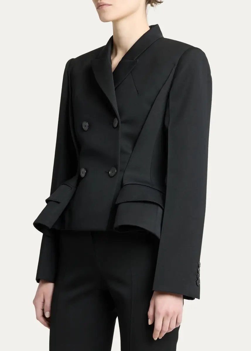 Givenchy Pinched Peplum Double-Breasted Jacket | Thumbnail 4 Givenchy Pinched Peplum Double-Breasted Jacket | Thumbnail 4