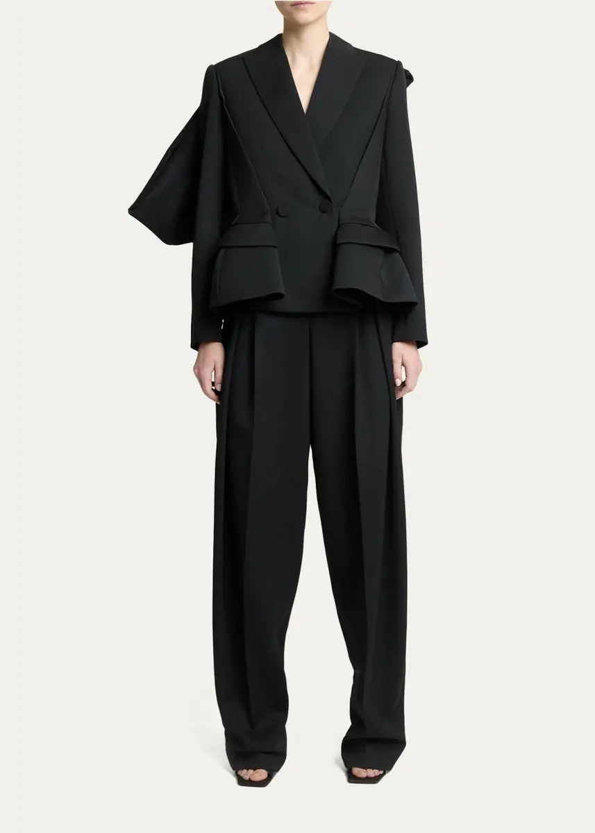 Givenchy Slashed Bow Peplum Blazer Jacket | Thumbnail 2 Givenchy Slashed Bow Peplum Blazer Jacket | Thumbnail 2