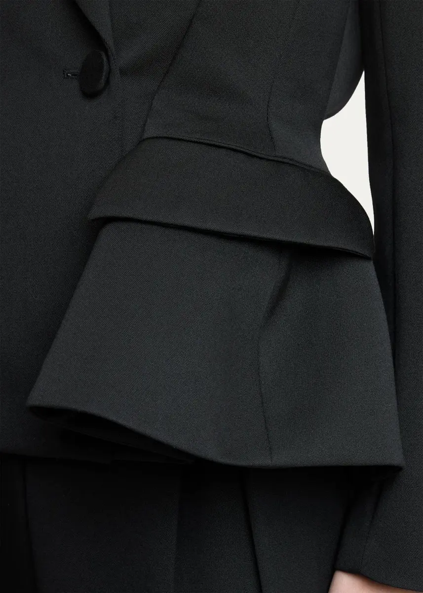 Givenchy Slashed Bow Peplum Blazer Jacket | Thumbnail 5 Givenchy Slashed Bow Peplum Blazer Jacket | Thumbnail 5