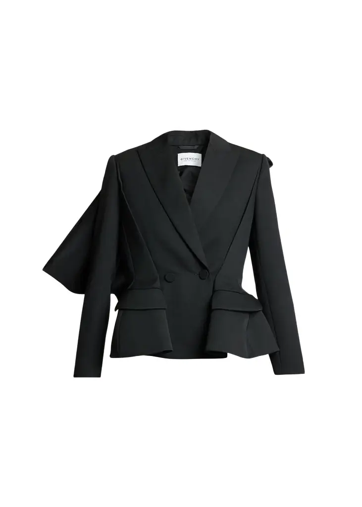 Slashed Bow Peplum Blazer Jacket Slashed Bow Peplum Blazer Jacket