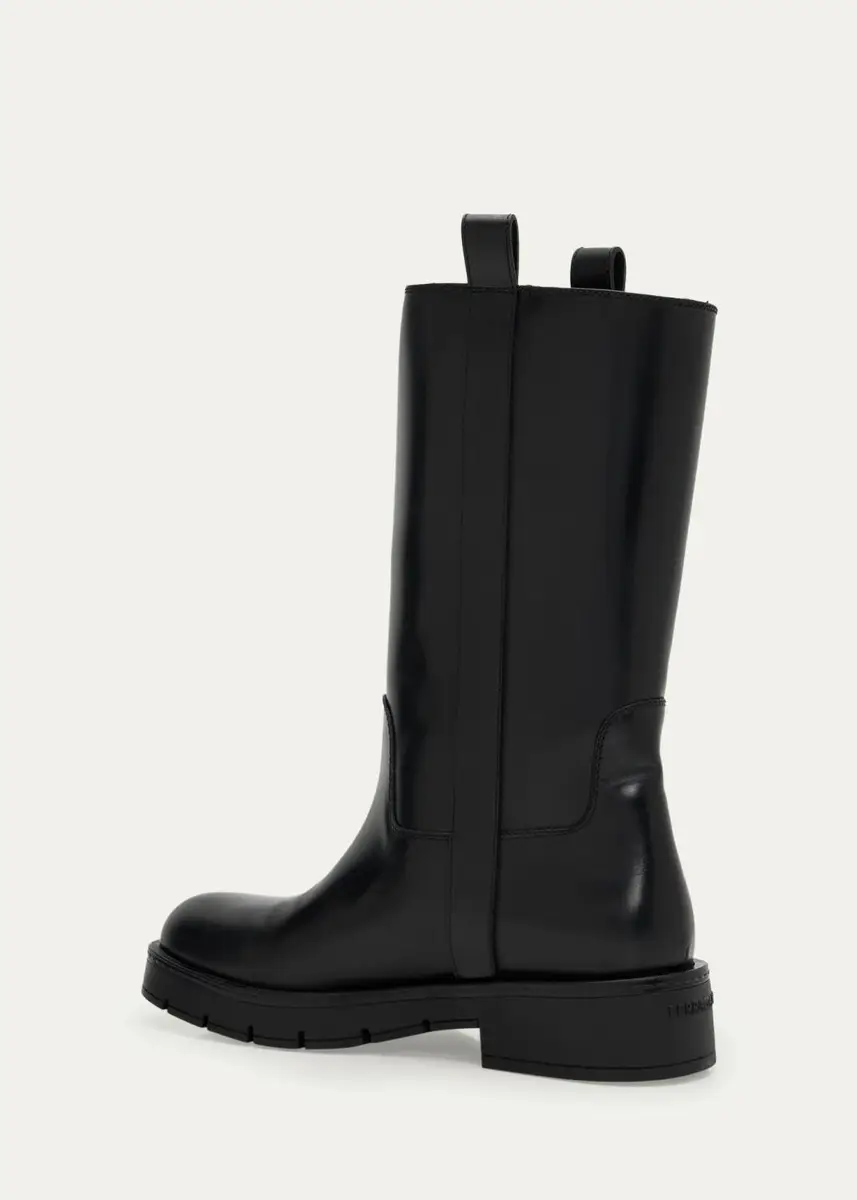 Ferragamo Nyves Leather Mid-Calf Boots | Thumbnail 4