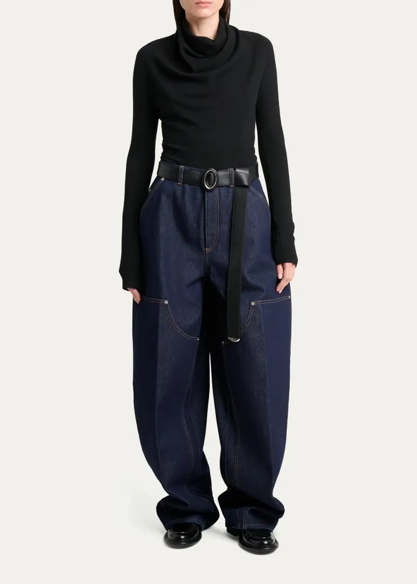 Givenchy Striped Pleated Wool Pants | Thumbnail 2