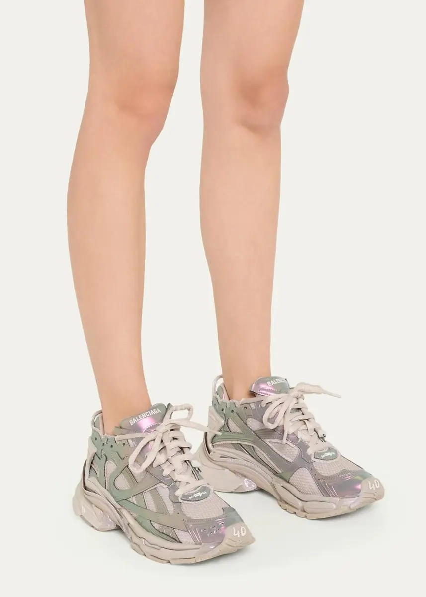 Balenciaga Iridescent Runner Sneakers | Thumbnail 2 Balenciaga Iridescent Runner Sneakers | Thumbnail 2