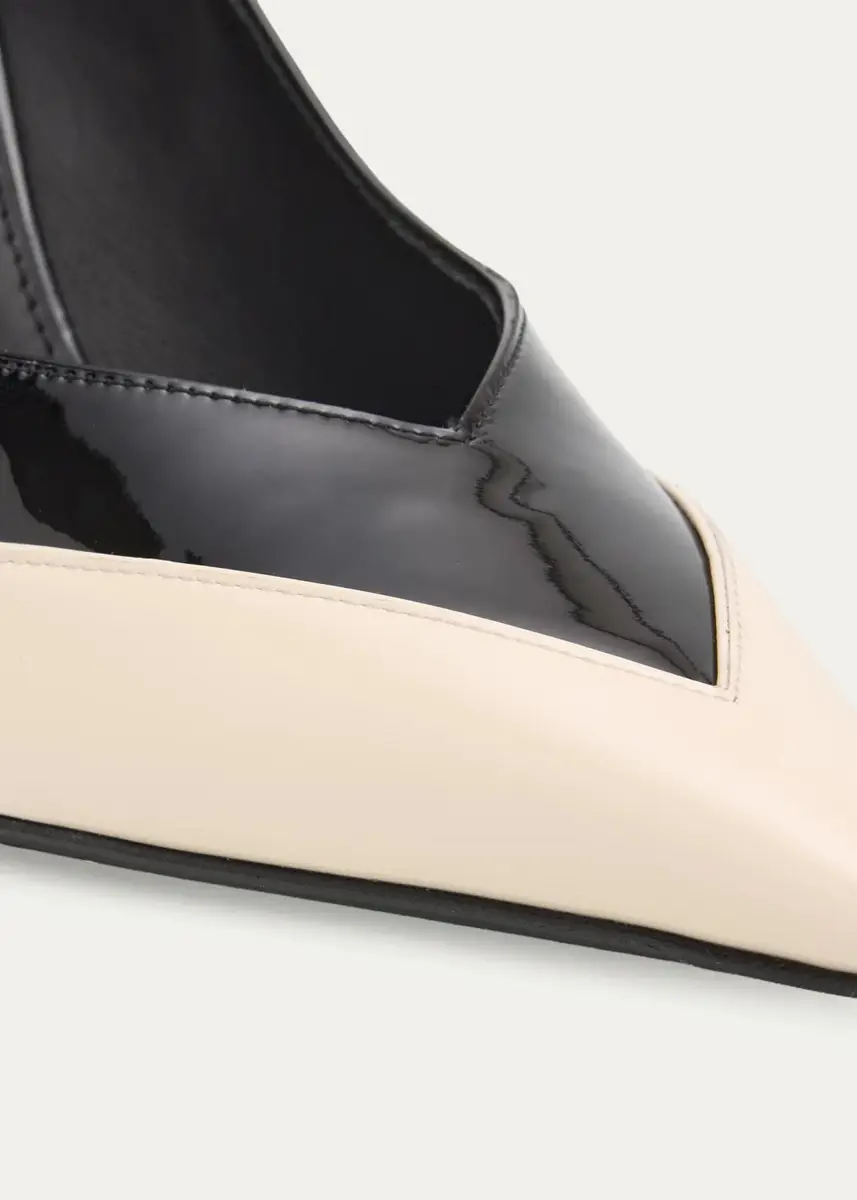 Ferragamo 95mm Yasmin Two-Tone Patent Leather Pumps | Thumbnail 5 Ferragamo 95mm Yasmin Two-Tone Patent Leather Pumps | Thumbnail 5