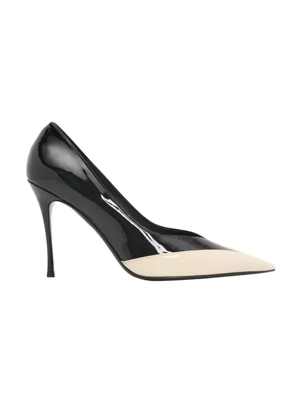 95mm Yasmin Two-Tone Patent Leather Pumps 95mm Yasmin Two-Tone Patent Leather Pumps