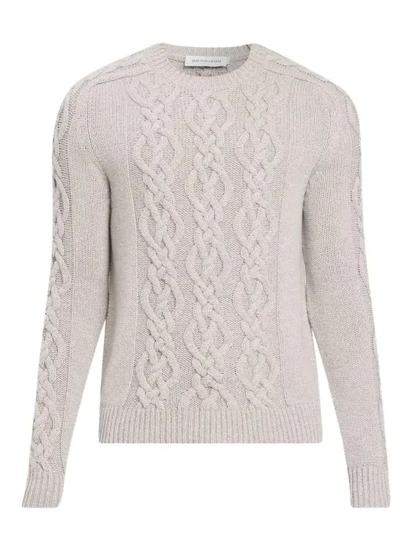 Men's Cashmere Cable Crewneck Sweater Men's Cashmere Cable Crewneck Sweater