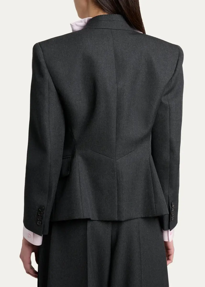 Givenchy Reverse Lapel Wool Jacket | Thumbnail 3 Givenchy Reverse Lapel Wool Jacket | Thumbnail 3