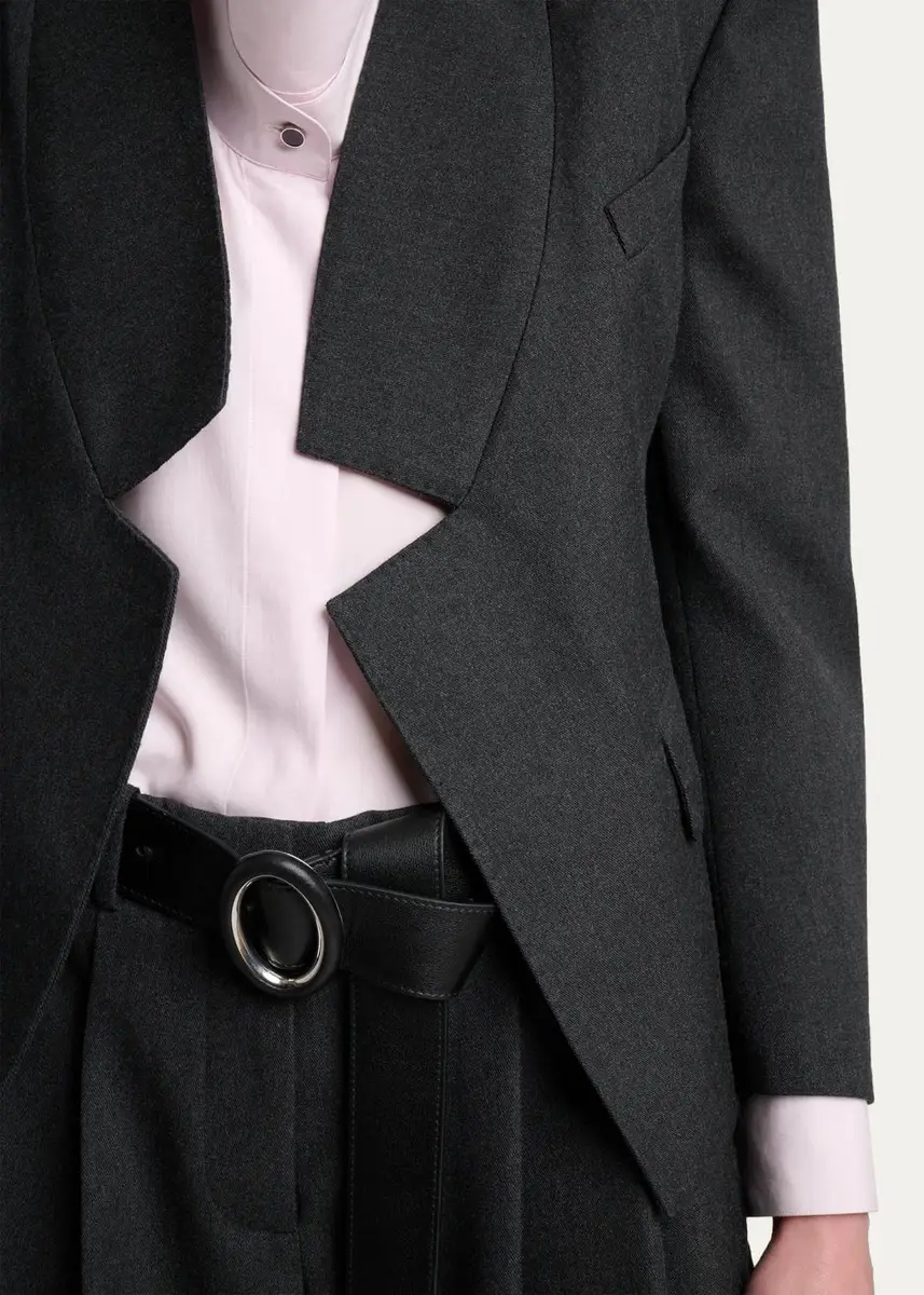 Givenchy Reverse Lapel Wool Jacket | Thumbnail 5 Givenchy Reverse Lapel Wool Jacket | Thumbnail 5