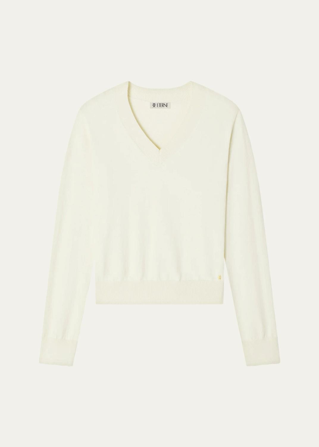 Lennox Cotton-Cashmere V-Neck Sweater Lennox Cotton-Cashmere V-Neck Sweater