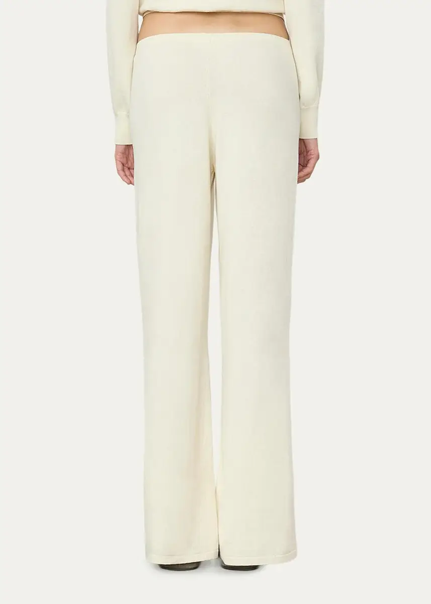 ÉTERNE Cotton-Cashmere Wide-Leg Lounge Pants | Thumbnail 3 ÉTERNE Cotton-Cashmere Wide-Leg Lounge Pants | Thumbnail 3