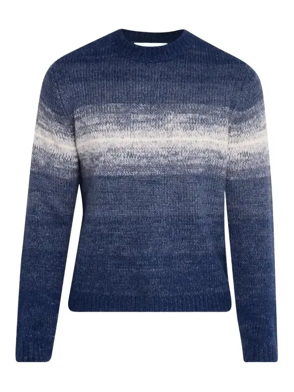 Men's Cashmere & Silk Crewneck Degrade Sweater Men's Cashmere & Silk Crewneck Degrade Sweater