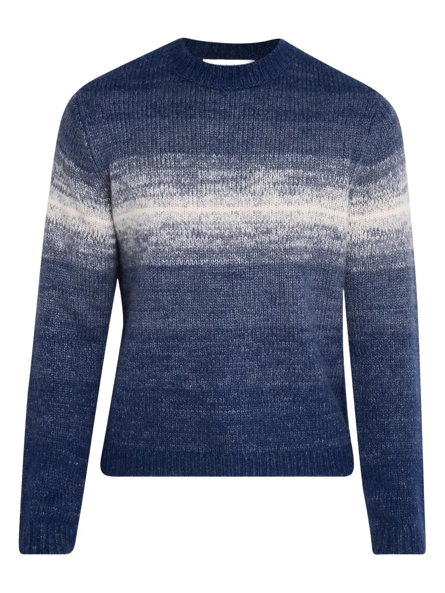 Men's Cashmere & Silk Crewneck Degrade Sweater Men's Cashmere & Silk Crewneck Degrade Sweater