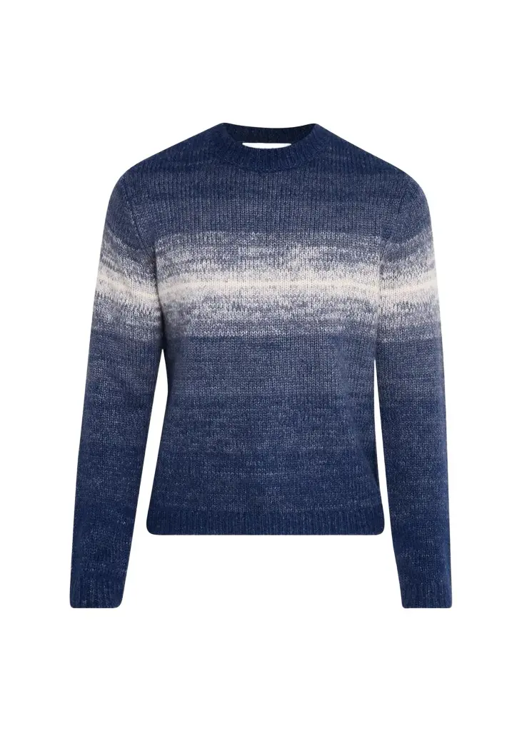 Men's Cashmere & Silk Crewneck Degrade Sweater Men's Cashmere & Silk Crewneck Degrade Sweater