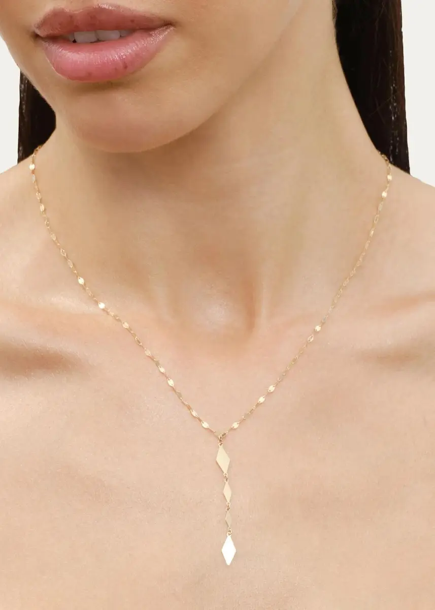 Lana 14K Geometric Chain Lariat Necklace | Thumbnail 2