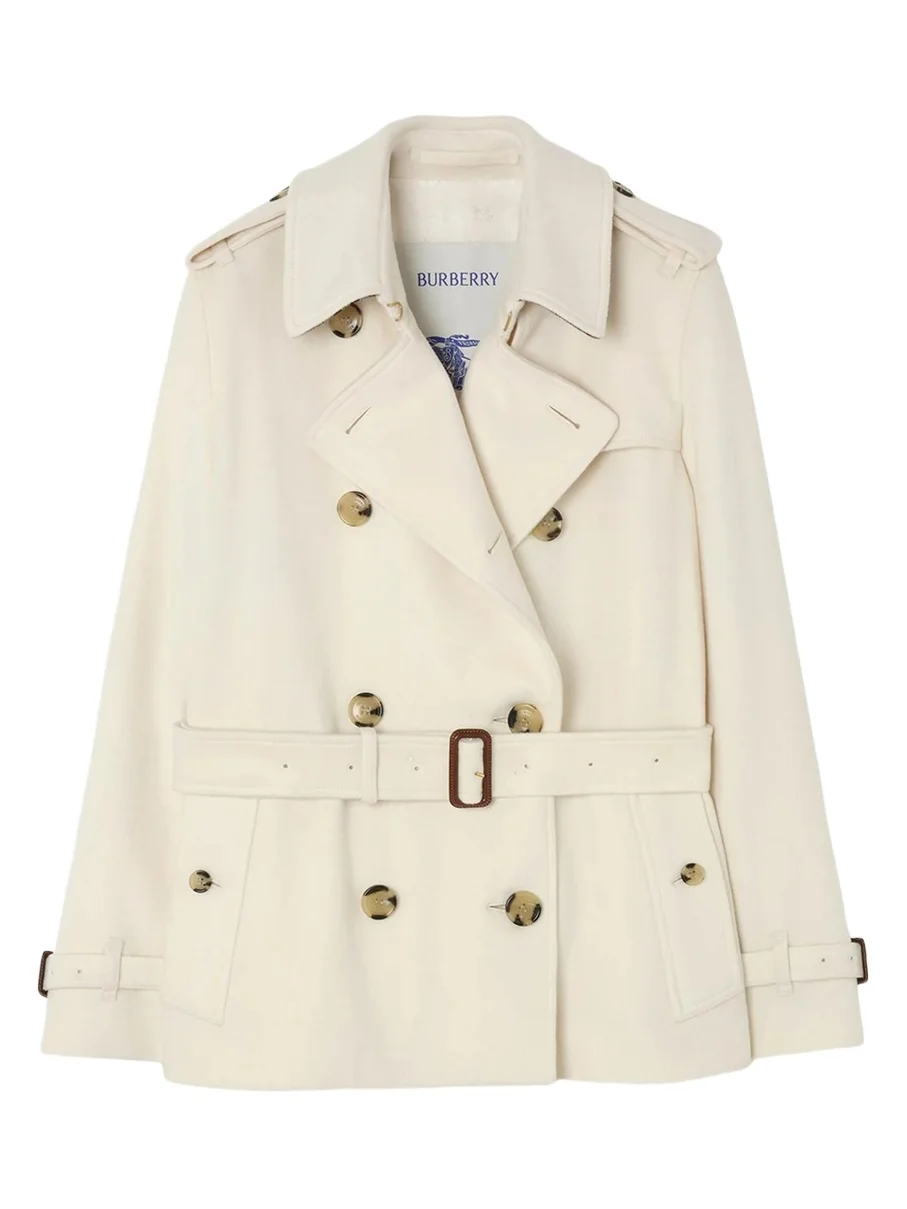 Kensington Belted Cashmere Short Trench Jacket Kensington Belted Cashmere Short Trench Jacket