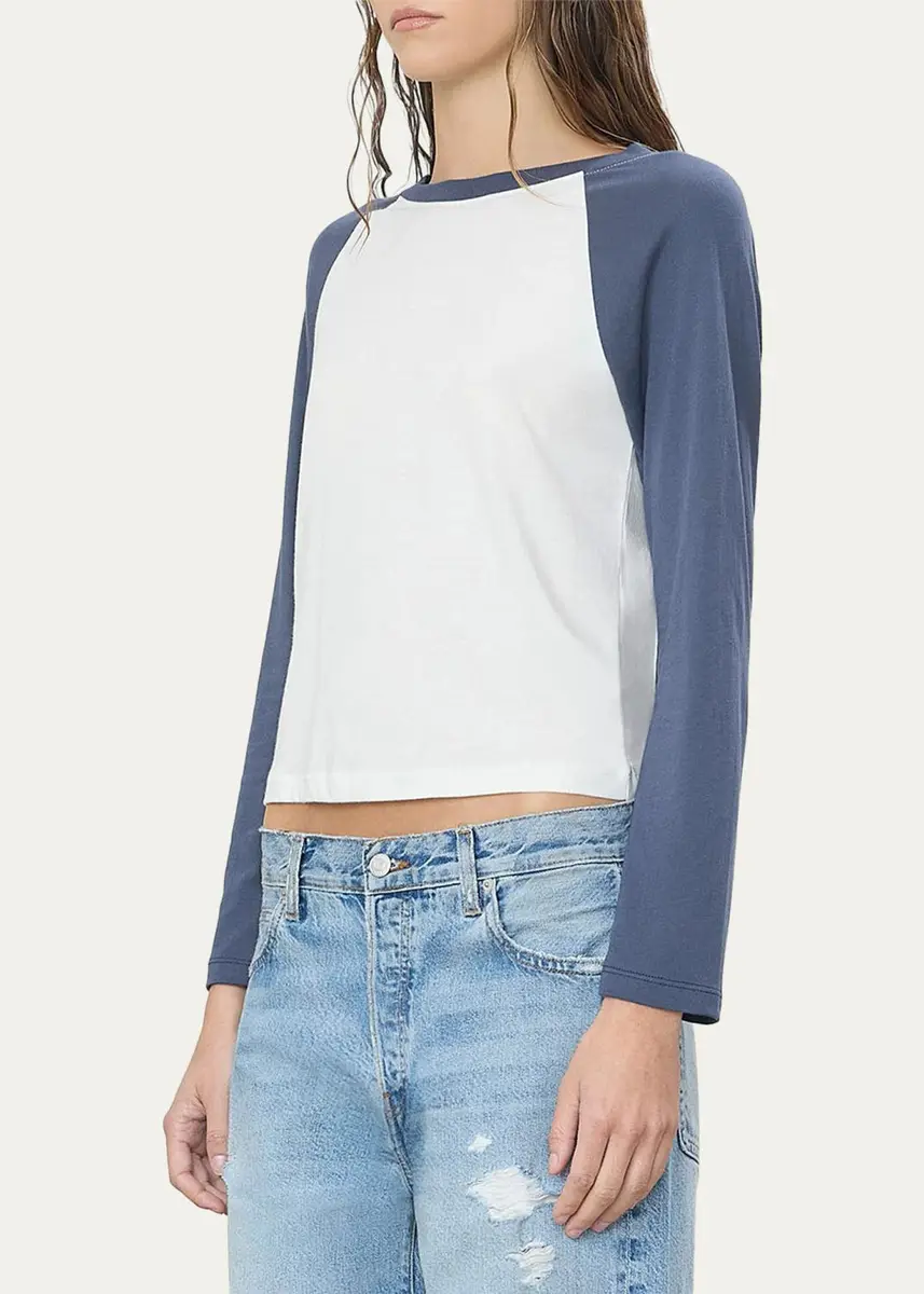 ÉTERNE Long-Sleeve Baseball T-Shirt | Thumbnail 4 ÉTERNE Long-Sleeve Baseball T-Shirt | Thumbnail 4