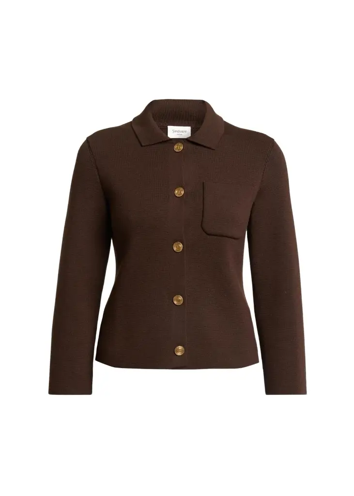 Wool Polo Cardigan Wool Polo Cardigan