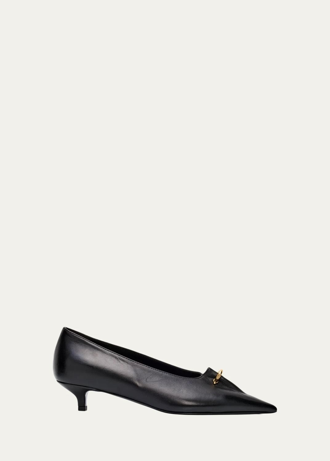Pierced Nappa Leather Pumps Pierced Nappa Leather Pumps