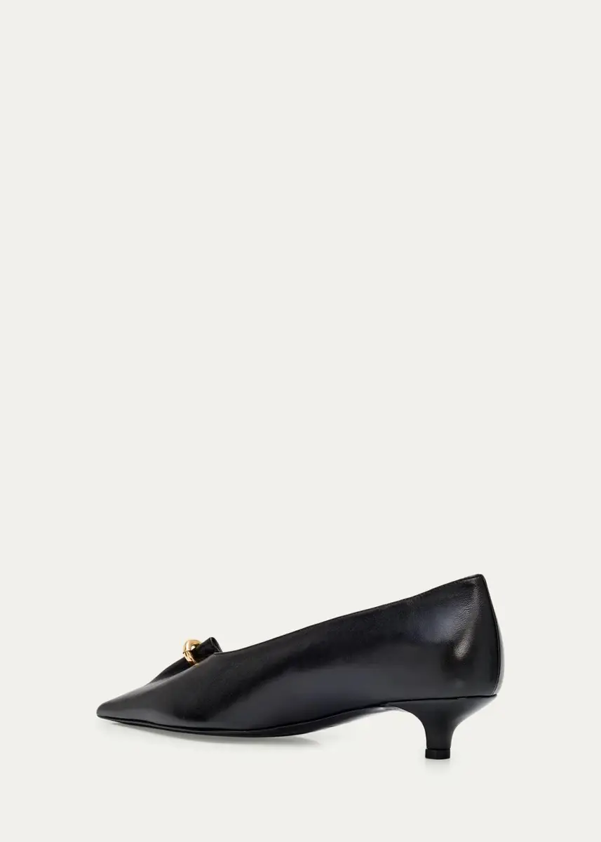 TOTEME Pierced Nappa Leather Pumps | Thumbnail 4 TOTEME Pierced Nappa Leather Pumps | Thumbnail 4